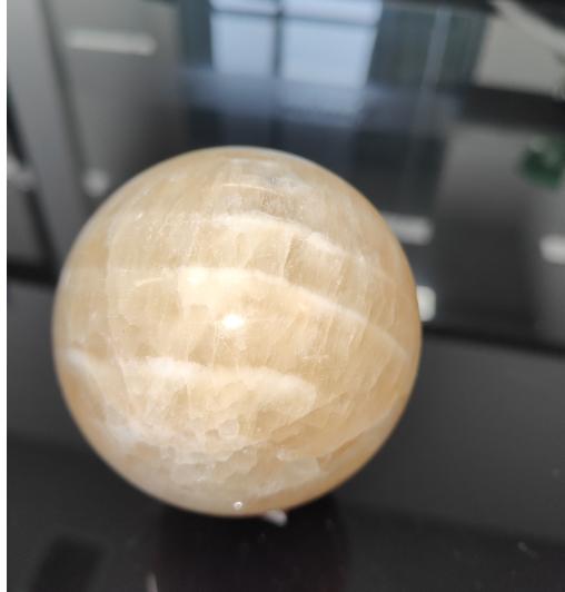 Natural crystal-Crystal ball-Yellow calcite-silver obsidian-Flame Stone 1