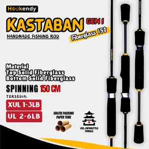 Joran Kastaban Gen 1 Fiberglass 150cm Spinning Hitam