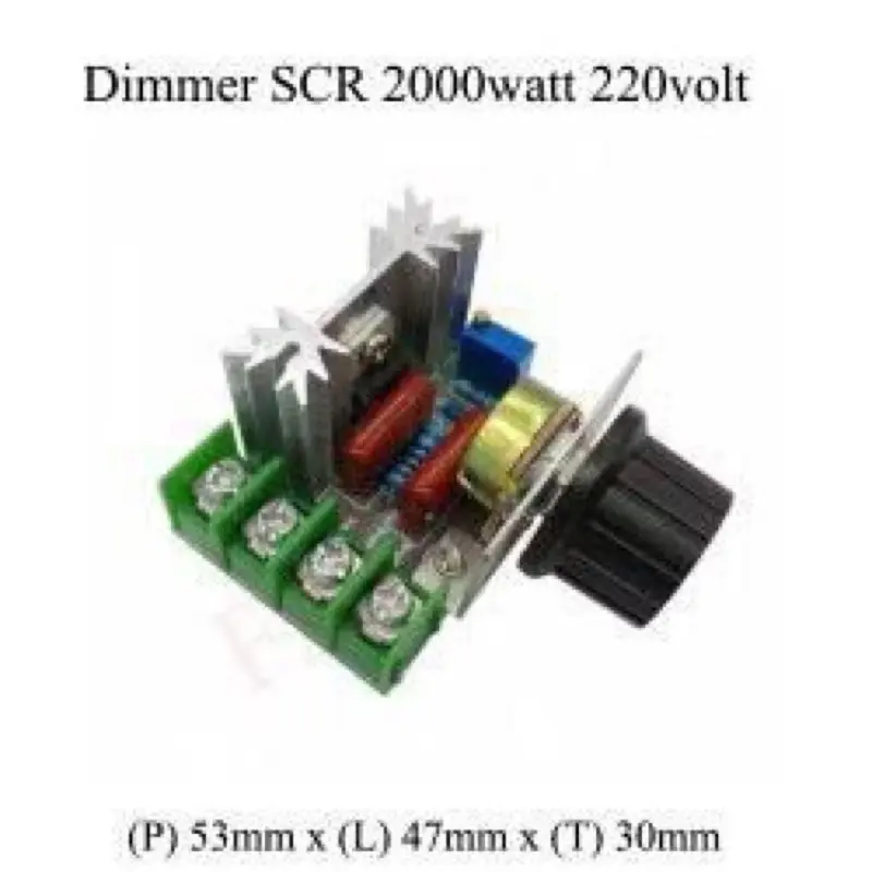 ￼Dimmer SCR 2000W Regulator Voltage 220V AC Motor gurinda bor  Motor Speed Controller  PWM Regulator Dimmer 2000 Watt 1