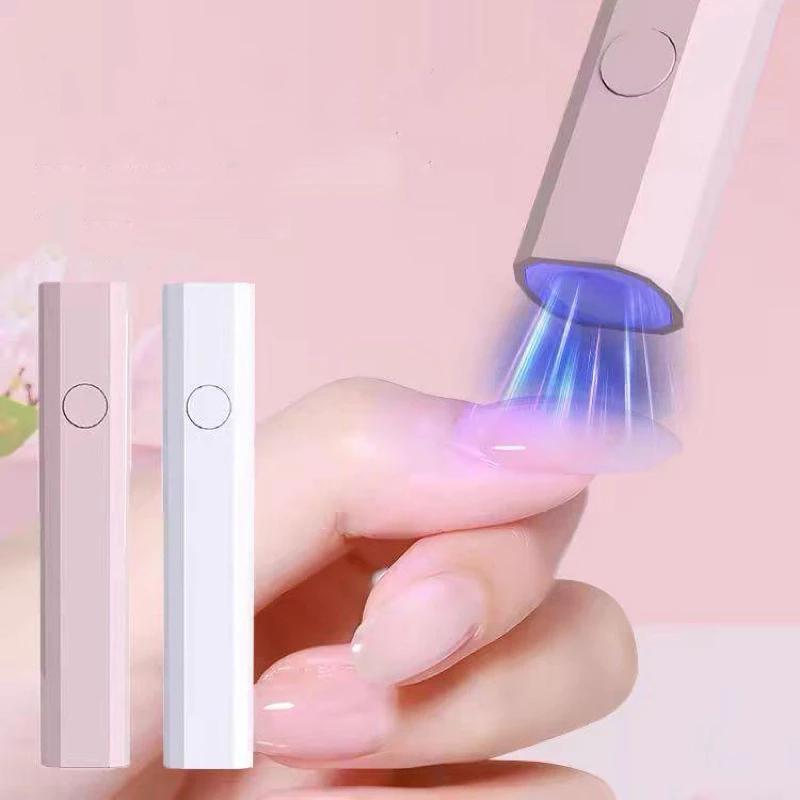  COZII Máy Hơ Gel 1 Ngón Cầm Tay Đèn Hơ Mini Tích Điện Gắn Móng Đính Đá Máy Hơ Gel Mini Dành Cho Chăm Sóc Móng Tay 