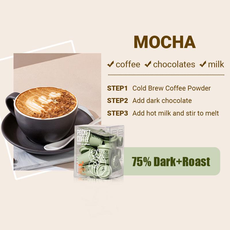 Cheerful Goat BPC00001 Coffee Powder Instant Coffee Cold Brew Coffee Capsules Freeze-Dried Coffee  Mix Copi 60% 75% 90% 3g*15PCS 3