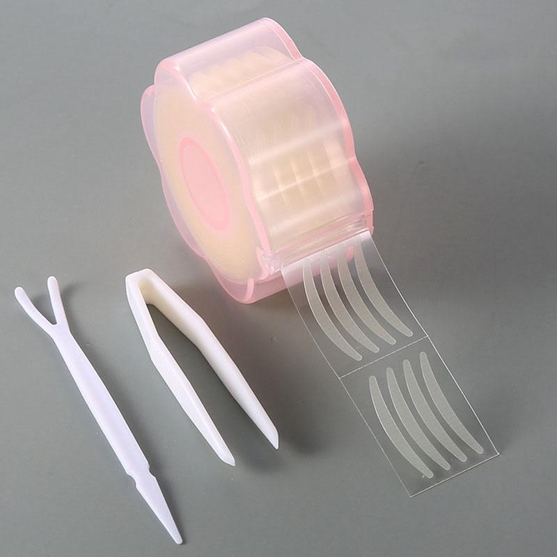 Dải Nâng Mắt, 600 Miếng, Băng Dính Hai Mí, Màu Xám Trong Suốt, Sọc Mí Mắt To, Miếng Dán Mí Mắt Gấp Đôi Vô Hình, Dụng Cụ Trang Điểm