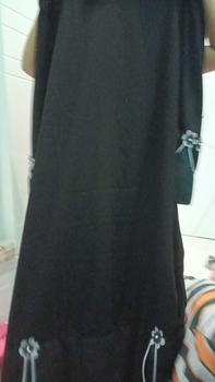 Product Review of Yesha Flowers Abaya by fanny.beauty.id  Kombinasi Satin Polos  Mewah  Dress  Gamis  Wanita Muslim Bunga  Cantik from R**6 1