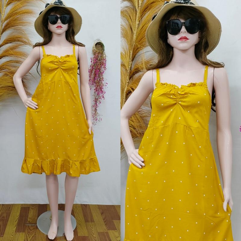 Product Introduction of Dress Sophia Ruffle Karet Punggung Rayon Nyaman Adem 9