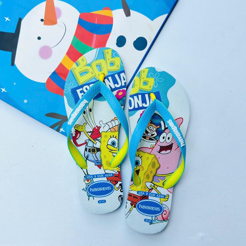 Dép Cao Su Tông Lào Xỏ Ngón Thái Lan Hoạ Tiết Hoạt Hình Thái