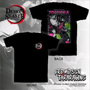 Kaos Anime Demon Slayer Premium Katun 24s Pria Universal