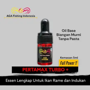 AGA Essen PERTAMAX TURBO Ikan Rame dan Indukan Kemasan 5ml Full Power Dominan Bubblegum Aroma Kuat Oil Base Biangan Murni Tanpa Pasta