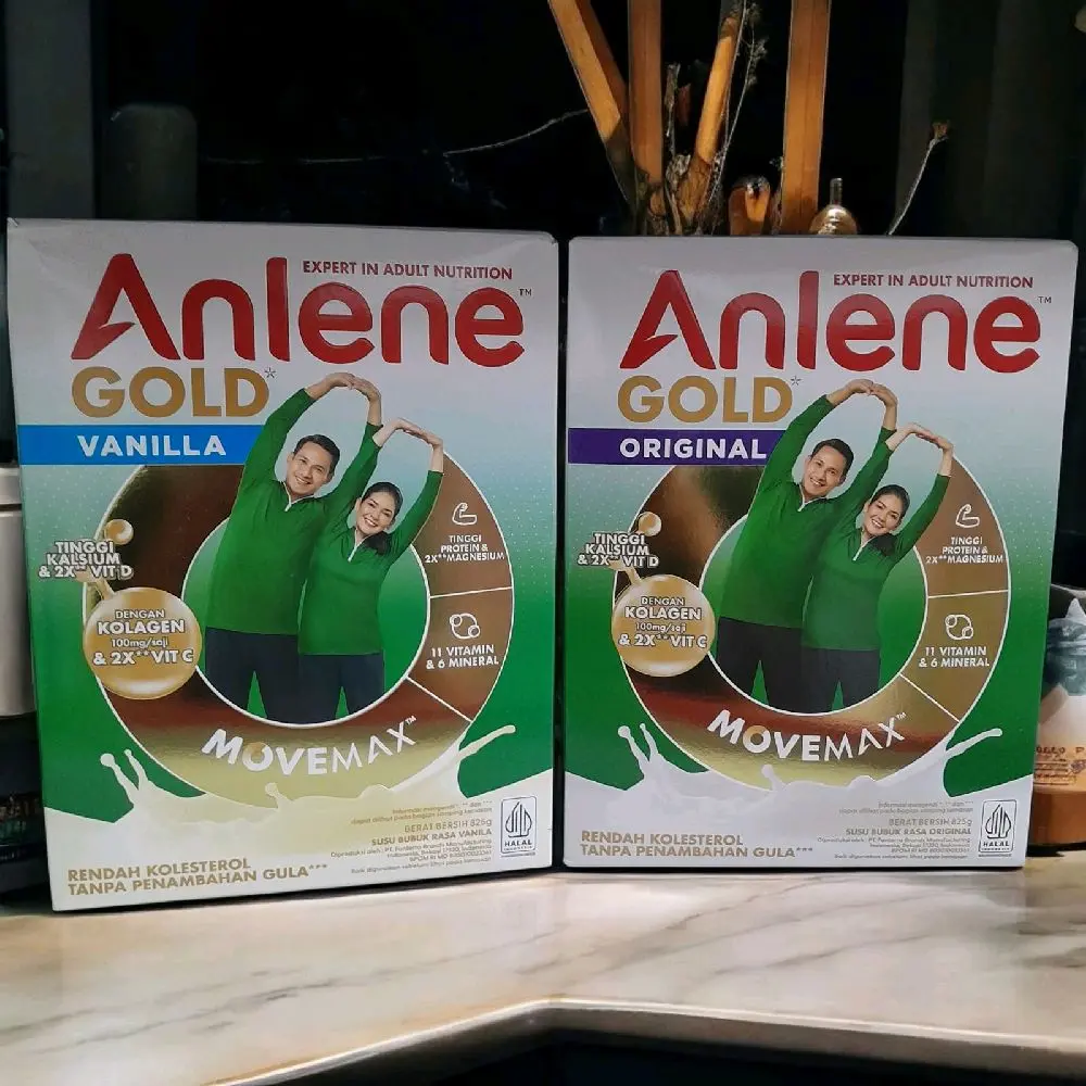 Anlene gold coklat original vanila 825g Susu Bubuk