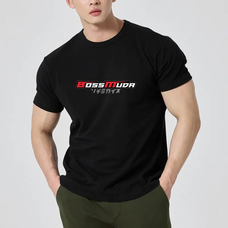 KAOS PRIA BOSS MUDA LAKI-LAKI ATASAN MURAH DISTRO GAMBAR SABLON KEREN GRATIS ONGKIR CASUAL CREW NECK | SIMPLE, DINAMIS, DAN MEMBERIKAN KESAN  KASUAL