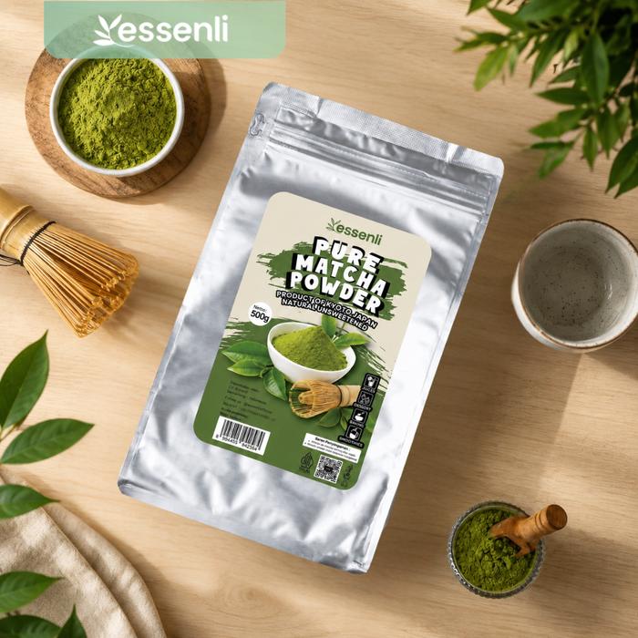 Gambar ESSENLI Premium Pure Matcha Powder 1Kg - 500Gram dari essenli Kota Semarang 5 Tokopedia