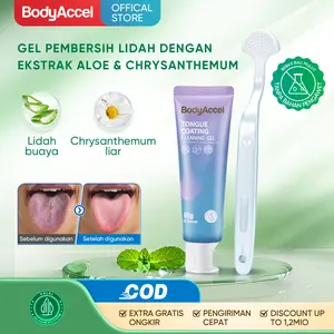 [max] BodyAccel Membersihkan lidah dan menyegarkan napas untuk segala usia Mulut Sikat Perawatan &Penyegar