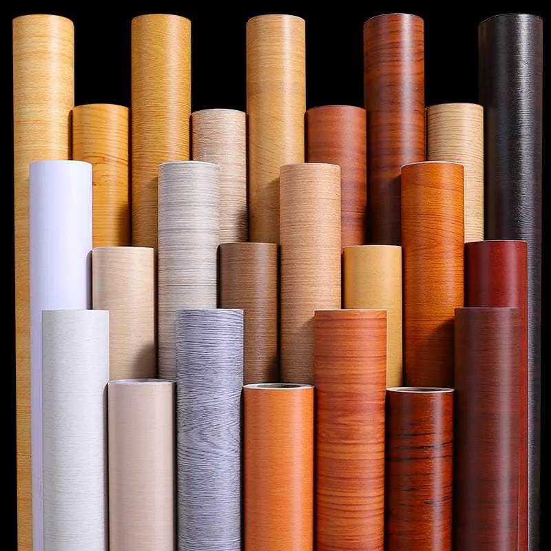 WALLPAPER TERMURAH / WALLPAPER STICKER DINDING MOTIF KAYU SERAT 4 METER X 45 CM