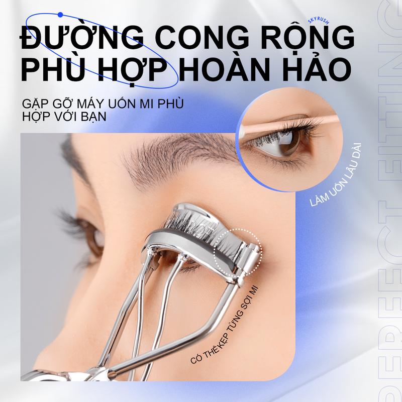 FOCALLURE #SkyRush Eyelash Curler Lasting Curl Dụng cụ trang điểm cầm tay 3
