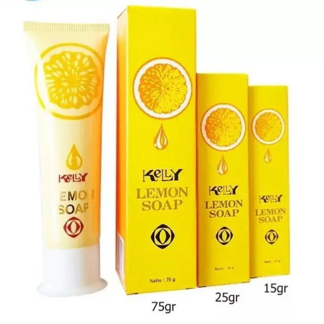 [READY] KELLY LEMON SOAP | Sabun Muka Kely | Pembersih Wajah Keli 15 Gram 25 gram 75 Gram Cleansing Facial