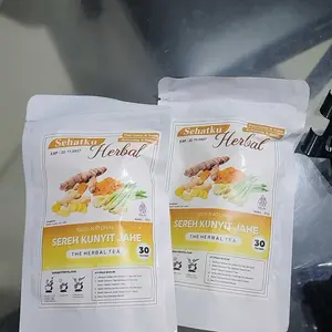 TEH KUNYIT,JAHE & SERAI/TUMERIC GINGER with LEMONGRASS TEA Herbal Tea Isi 30 Teh Celup jsr dr zaidul akbar