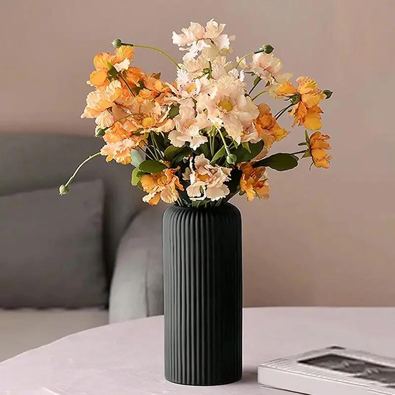 gốm sứ sọc - bình nhựa cho hoa trang trí sự sắp xếp hiển thị sáng tạo bình hoa…