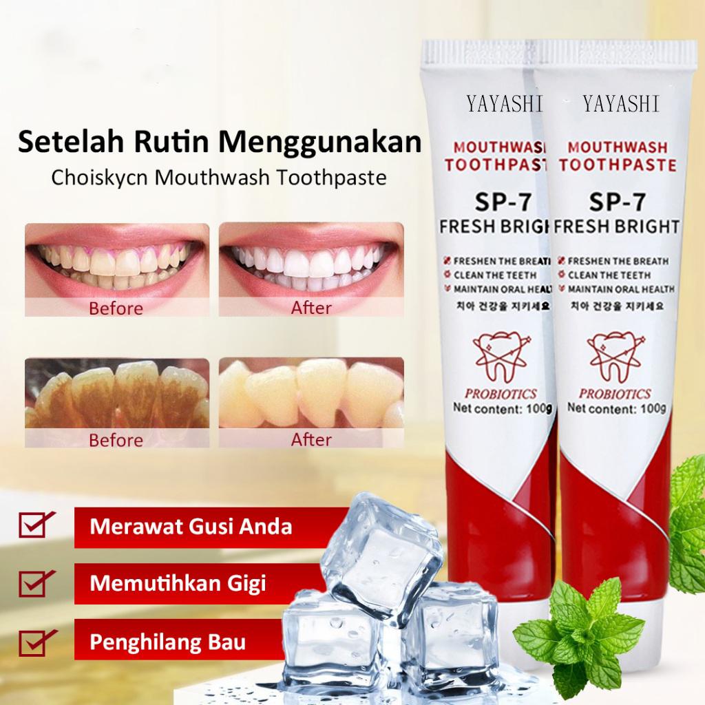 SP-7 Pasta Gigi Pemutih Soda Kue Memutihkan Gigi Menghilangkan Karang Gigi Odol Pemutih Gigi Dan Karang Gigi Pasta Gigi Yang Menyegarkan Nafas Menghilangkan Gigi Kuning Dan Karang 100g