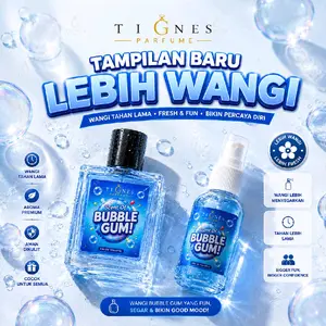 Parfum Permen Karet Untuk Pria dan Wanita - remaja dan dewasa bisa dipakai dibaju dan badan wangi awet Bisa COD - TIGNES PARFUME X HASMARA WANGI