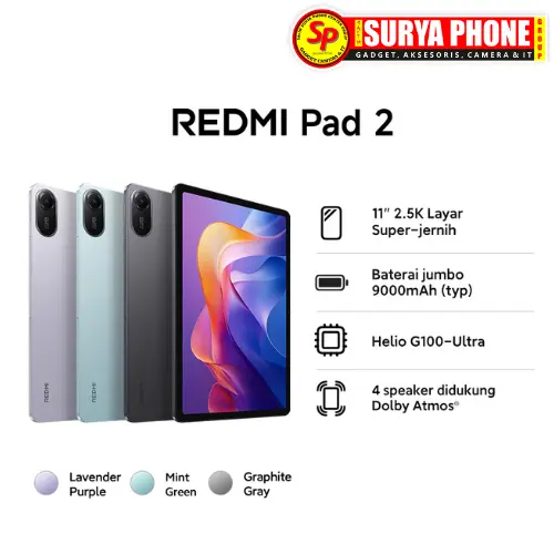 XIAOMI REDMI PAD 2 RAM 4GB I 128GB - Shop | Tokopedia
