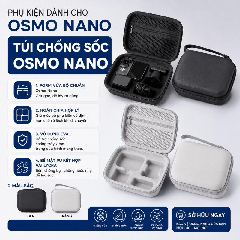 DJI OSMO Nano Túi Bảo Quản Dji Nano Camera Thể Thao Trọn Bộ Túi Ly Hợp Di Động Vỏ Phụ Kiện Chất Lượng Cao