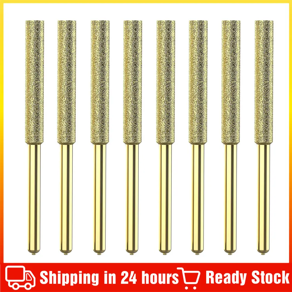 Dũa Cưa Xích, 8 Cái, 4 / 4.8 / 5.5MM, Mài Kim Cương Mạ Titan, Độ Cứng Cao, Dũa Cưa Xích Điện