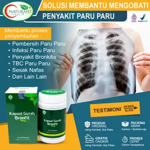 Herbal Gurah Paru Paru Paling Ampuh Asma Tbc Radang Paru Paru Nyeri Dada Sesak Napas Berat Pembersih Paru Paru Bronkitis Flek Paru Paru Tuberculosis Pneumonia ISPA Gangguan Saluran Pernafasan Herbal Bronfit Naturafit