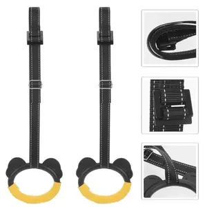 Tersedia - 【Cod】1 Set Gym Ring Pull Up Bar Gymnastic Ring Cocok Untuk Anak-Anak Dan Orang Dewasa Indoor Fitness / Muscle Up