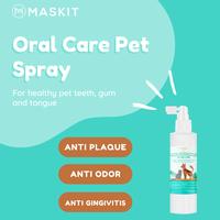 Gambar Obat Semprot Gigi Kucing & Anjing Pembersih Gigi Anti Plak - Radang Tenggorokan - Radang Gusi - Pet Oral Care - Maskit dari Maskit Store Kota Depok 1 Tokopedia