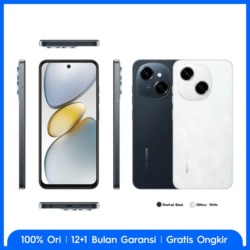 [LAST STOCK] TECNO SPARK Go 1 – 3+3GB*+64GB, 120Hz Display, T615+4.5G Network, 5000mAh+15W, IP54, Android 14, Garansi 12+1 Bulan 5