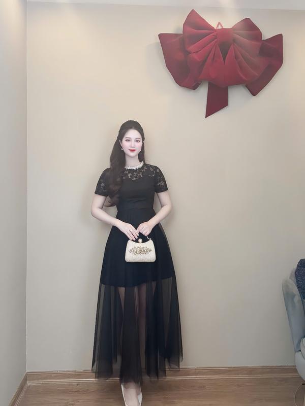  Đầm dự tiệc VQLady A22 Sang Trọng Kết Hoa Đính Đá Tôn Vóc Dáng Nữ Tính váy dài đi tiệc cưới váy dự tiệc. 