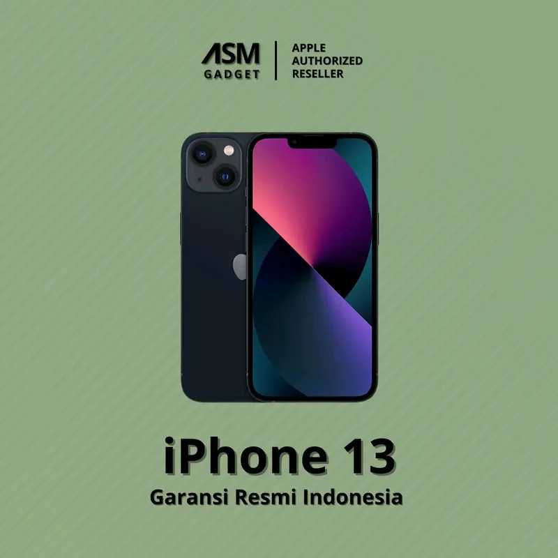 (ASM X ROBI) - Apple iPhone 13 128 & 256 GB  Garansi Resmi 1Th 1