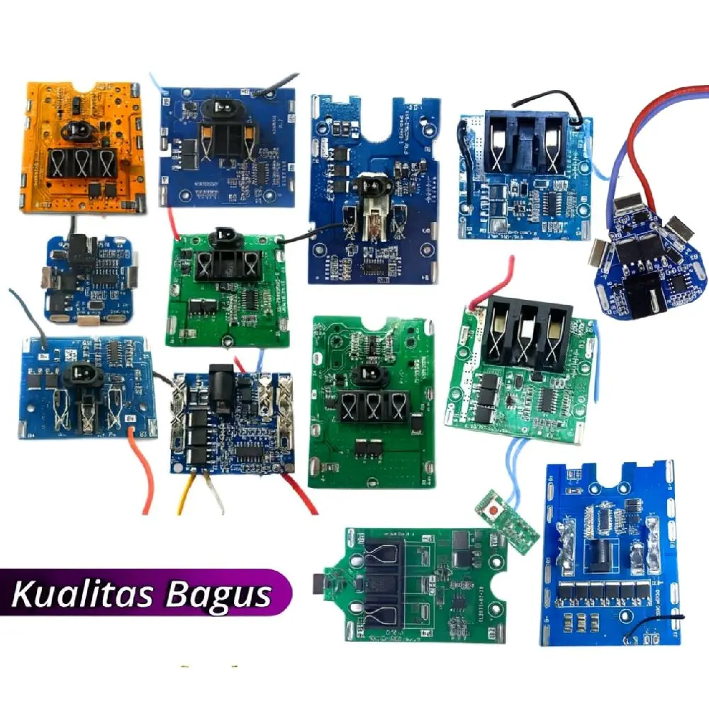 Modul Bms 4s 5s baterai bor impact gerinda 18v 20v 21v 36v 48v volt cordless lithium bisa buat