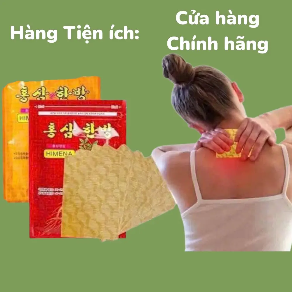 Cao dán hồng sâm Hàn Quốc gói 20 miếng
