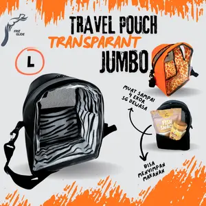 TRAVEL POUCH TRANSPARANT JUMBO LARGE TAS SUGAR GLIDER LANDAK MINI TUPAI TERBANG HAMSTER AYAM KELINCI tas