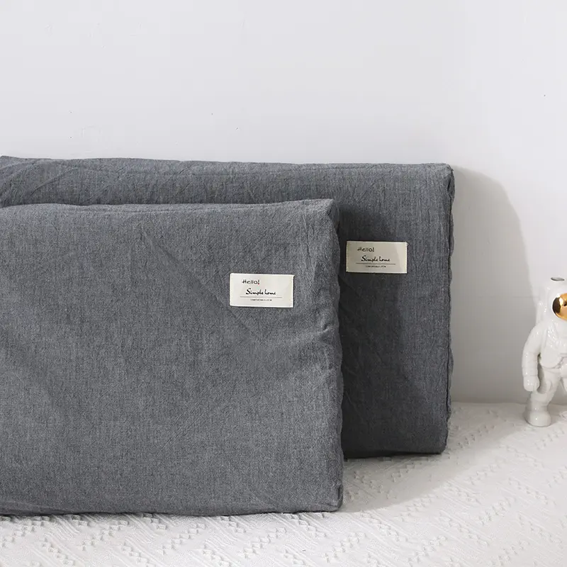 SUNLIGHT HOME 1 CÁI 100% Cotton Vỏ Gối Cao Su, Vỏ Gối Cao Su Nhiều Họa Tiết 6 Màu 2