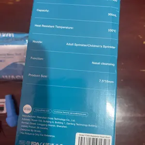 Airuidu Botol Pencuci Hidung UYT300 300ML Kapasitas 100% Baru Berkualitas Tinggi PP Medical untuk Sinus Rinse Anak Dewasa Airhidu Official Store - Cleanser