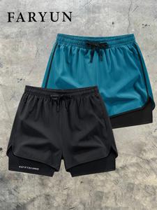 Conjunto deportivo Faryun Fashion para ejercicio al aire libre, correr y ciclismo; ropa esencial de gimnasio; shorts y pantalones de gimnasio estilosos
