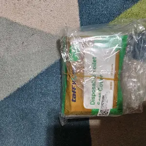 Kertas Pelindung Tatakan Alas Dudukan Kloset Duduk WC Toilet Travel Disposable Seat Cover 5 Pack 50