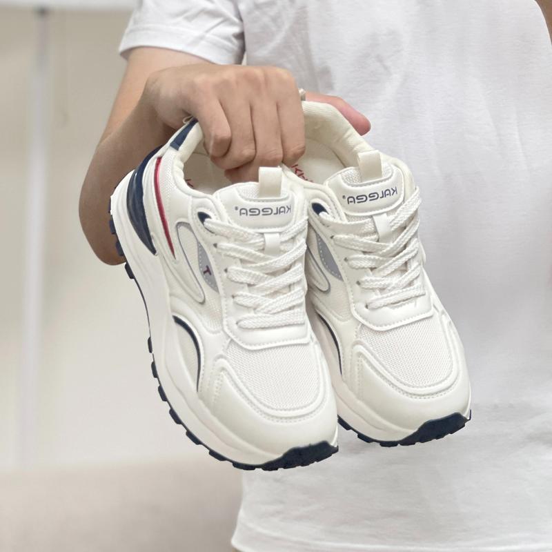 Kaleea T115N - Giày Thể Thao Sneaker Nam Nữ Độn 4cm Tăng Chiều Cao Màu Xanh & Nâu Size 35-44