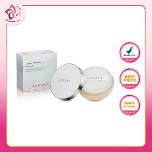 Kelontong Cantik | AZZURA Loose Powder Bedak Tabur, bedak tabur yang smooth dan ringan