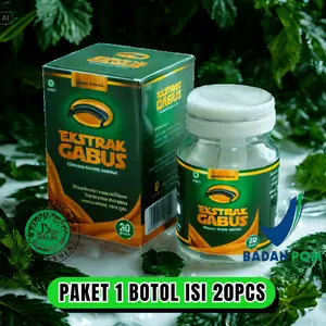1BOTOL - BPOM Kapsul Ikan Gabus/ Ikan Kutuk Ekstrak Albumin/ Luka Diabetes & Pasca Operasi