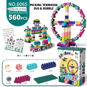 Mainan balok 560 building block balok susun brick 560 mainan diy bricks toys