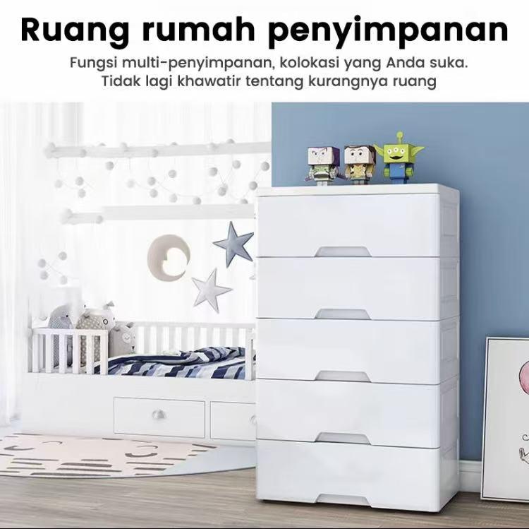 CuteBaby Lemari Pakaian/Lemariplastik/Laci Plastik/Kabinet Drawer Storage CabinetUkuran Jumbo 5 Tingkat Termurah Lemari Penyimpanan CuteBaby Lemari Pakaian/Lemariplastik/Laci Plastik/Kabinet Drawer Storage CabinetUkuran Jumbo 5 Tingkat Termurah Lemari Penyimpanan