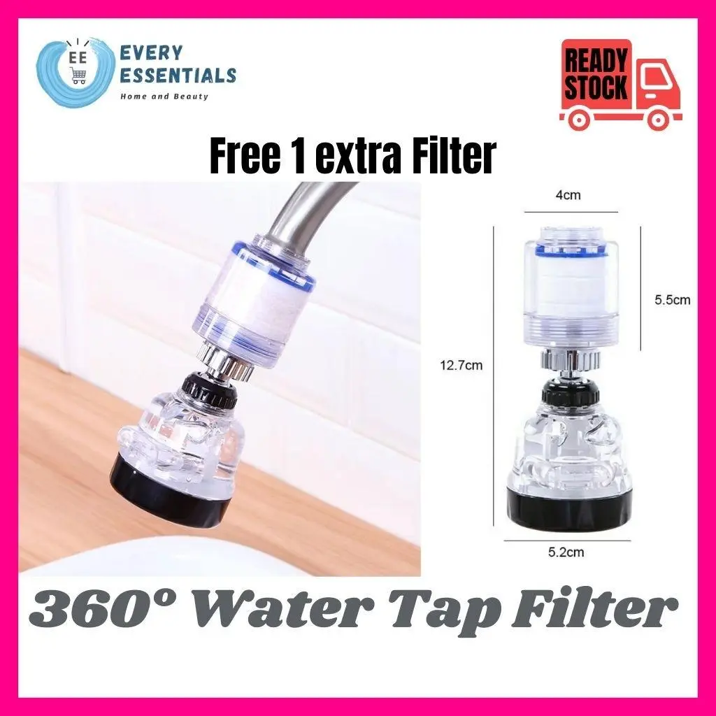 <SGINSTOCK> 360° 3 modes Water Tap Filter/ Kitchen Tap Filter/ Bathroom Tap Filter
