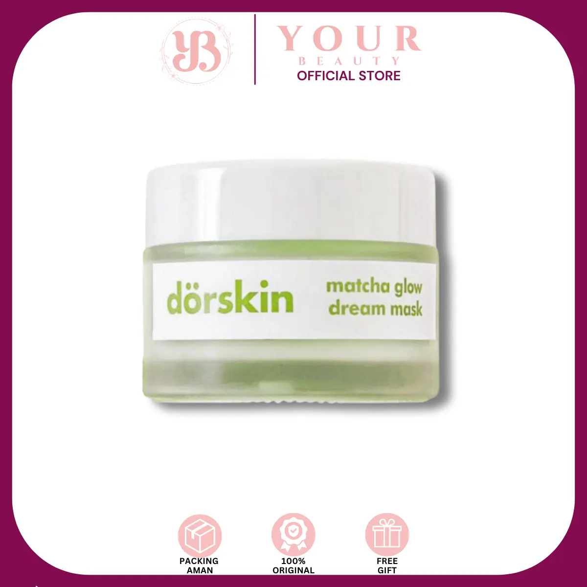 DORSKIN - Matcha Glow Dream Mask / Moisturizer / Sleeping Mask