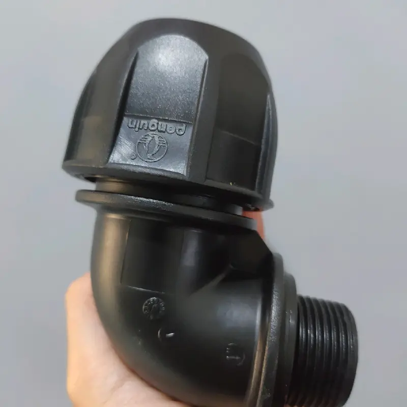 Fitting HDPE Elbow Drat Luar 20mm x 1/2 Inch Atau Male Thread Elbow Uk 20Mm x 1/2 Inch 1