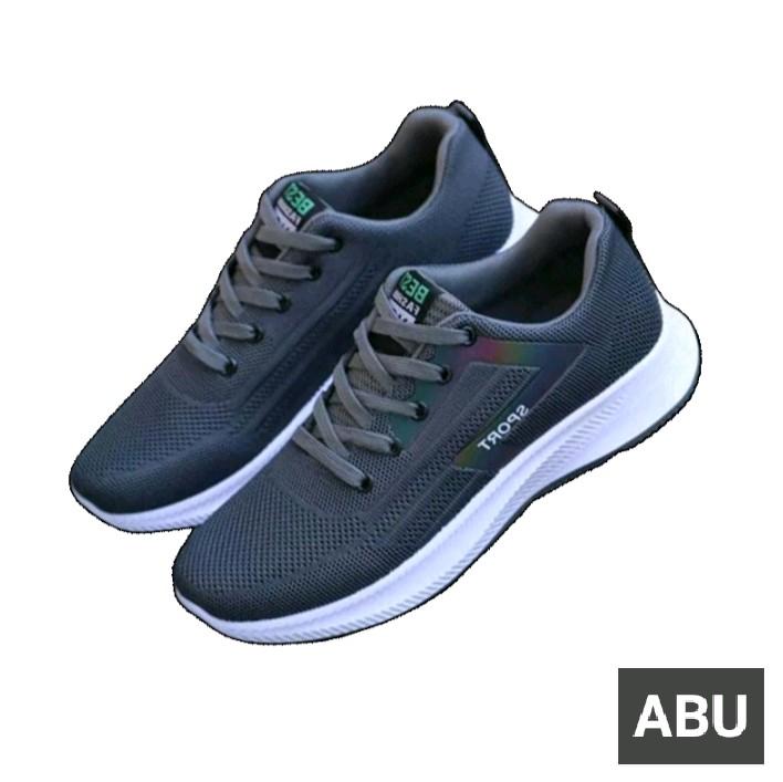 SEPATU SNEAKERS TERBARU PRIA BESTSPORT Casual Karet Shoes Hitam 2