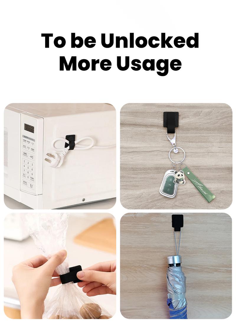 Product Introduction of Toocki 5/10/20pcs Back-glue Adhesive Cable Ties Multifunctional Velcro Tape Strong Adhesive Interlocking Bundling Tape Neat Organize Polyamide Power Cable 22
