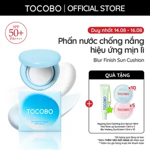 Phấn nước chống nắng hiệu ứng mịn lì Tocobo Blur Finish Sun Cushion SPF50+ PA++++