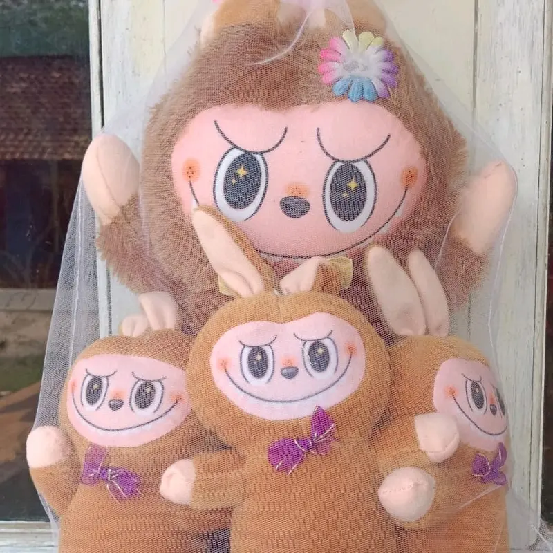 Boneka  Labubu Beranak 3 (Isi 1 Besar 3 Kecil) - Mainan Lucu dengan Desain Unik dan Berkualitas Tinggi - Toys, Dolls 6